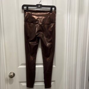 Athleta Shiny Brown Leggings